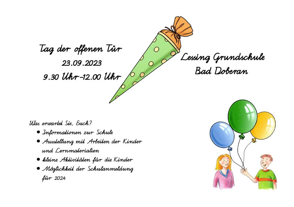 Tag der offenen Tür am 23.09.23 | 9.30 - 12.00 Uhr