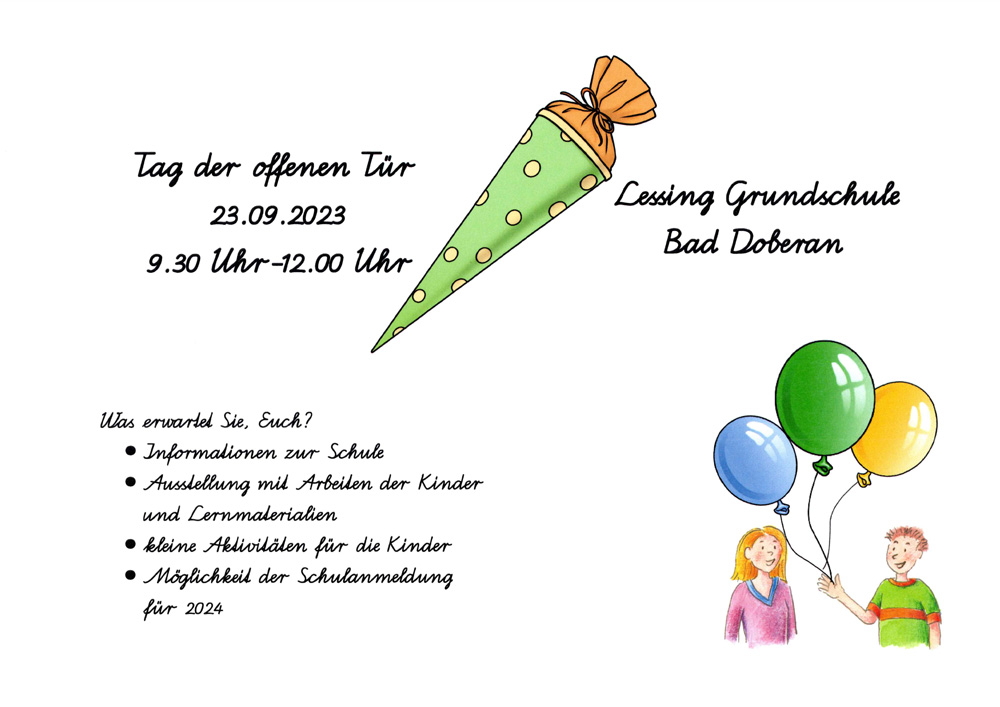 Tag der offenen Tür am 23.09.23 | 9.30 - 12.00 Uhr